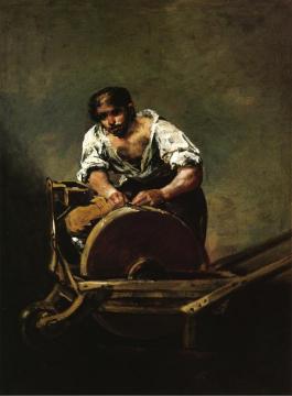 Knife Grinder Artwork by Francisco Jose de Goya y Lucientes