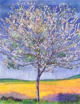 Cherry Tree In Bloom Artwork by Ferdinand Hodler