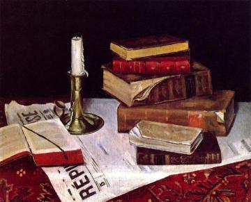 Still Life With Books (my Second Tableau) Artwork by Henri Matisse