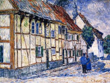 Houses in Soest Artwork by Christian Rohlfs