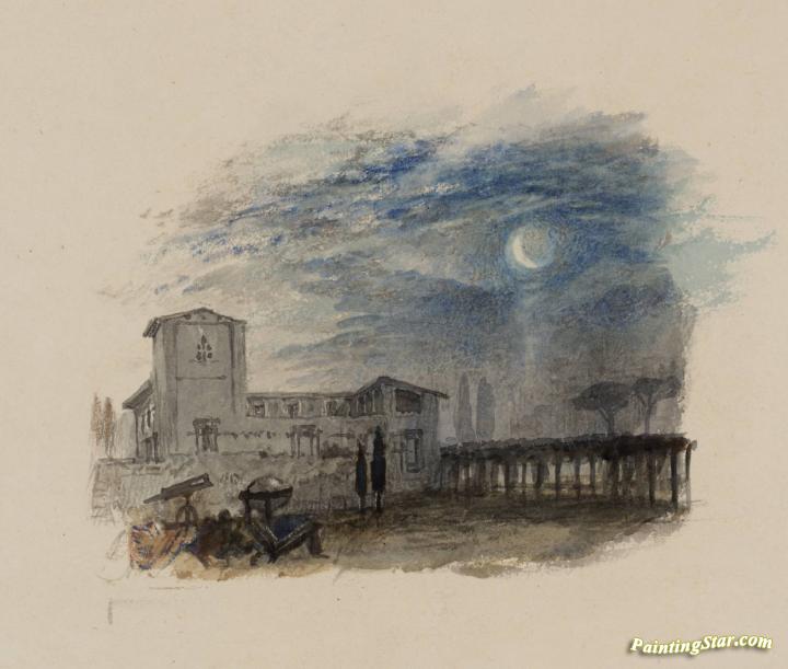 Rogers's 'italy' - Galileo's Villa Artwork by Joseph Mallord William Turner
