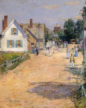 East Gloucester, End of Trolly Line Artwork by Frederick Childe Hassam