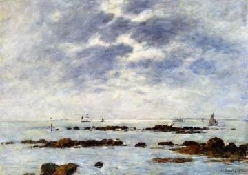 Seascape at St. Vaast-la Hougue (Manche) Artwork by Eugène-Louis Boudin
