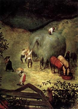 Haymaking (detail) Artwork by Pieter Bruegel the Elder