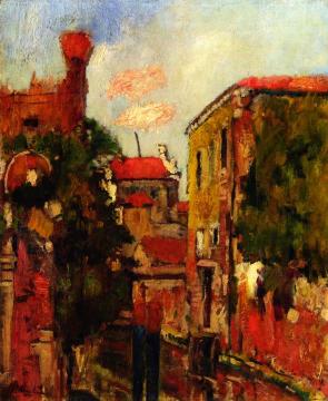 The Old Arsenal in Venice Artwork by George Leslie Hunter