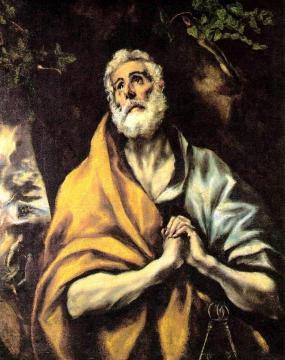 The Repentant Peter Artwork by El Greco
