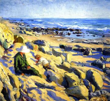 Rocky Cliffs, Laguna Artwork by Joseph Kleitsch