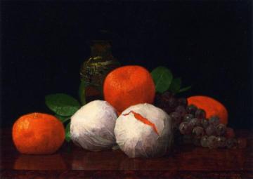 Still Life with Wrapped Tangerines Artwork by William Joseph McCloskey