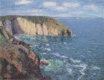 Cliffs at Cap Frehel Artwork by Gustave Loiseau