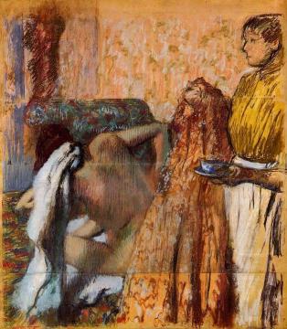 Breakfast after the Bath Artwork by Edgar Degas