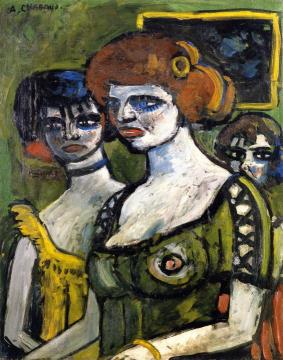 Girls in Green Artwork by Auguste Chabaud