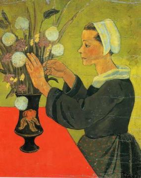 Bretonne au bouquet Artwork by Paul Serusier