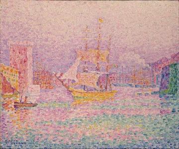 The Harbour at  Marseille Artwork by Paul Signac