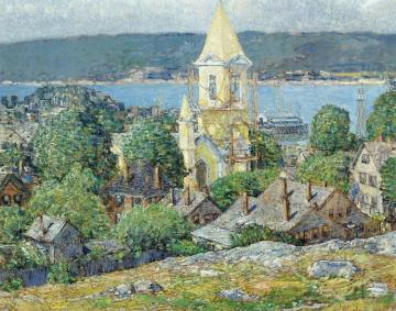 Church at East Gloucester Artwork by Frederick Childe Hassam