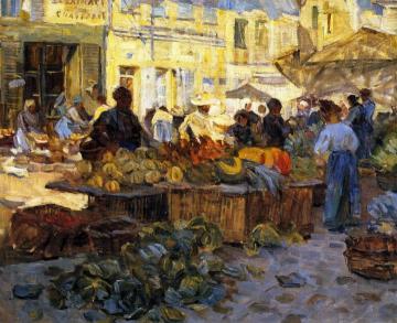 Marketplace Artwork by Helen Galloway McNicoll