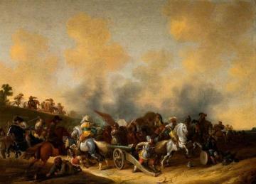 Battle Scene Artwork by Philips Wouwermans