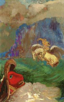 Roger and Anelica Artwork by Odilon Redon