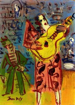 The Guitarist Artwork by Jean Dufy