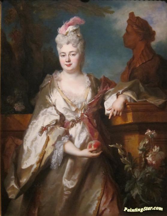 Portrait of Madame Titon de Cogny Artwork by Nicolas de Largillierre