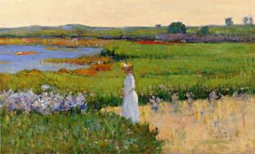 Woman by the Sea, Cape Ann, Massachusetts Artwork by Theodore Wendel