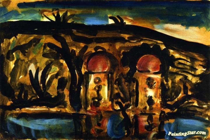 Paysage Africain. Pour Ubu Artwork by Georges Rouault