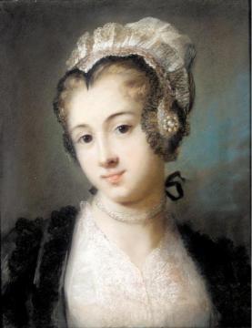 A Young Woman in Tyrolean Costume Artwork by Rosalba Carriera