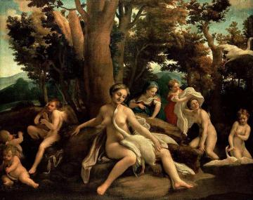 Leda with the Swan Artwork by Correggio