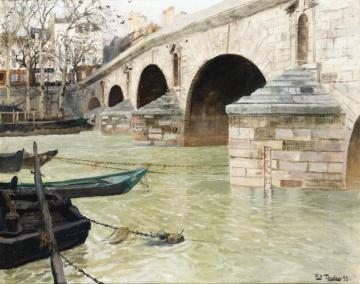The Pont Marie, Paris Artwork by Fritz Thaulow
