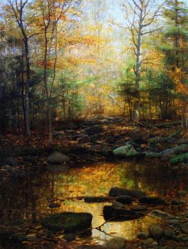Woodland Brook Artwork by William Bliss Baker