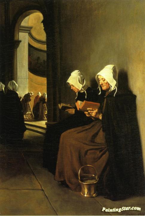 On The Pauper's Bench - Souvenir Of Brittany Artwork by Francois Bonvin