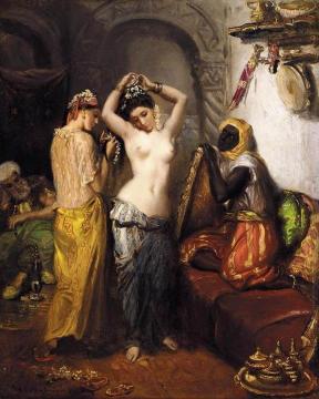 Intérieur Oriental Artwork by Theodore Chasseriau