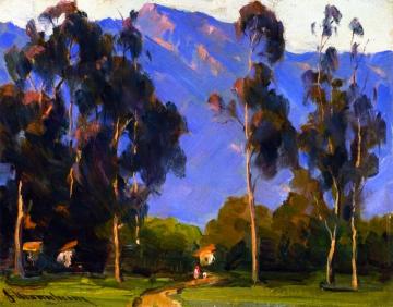 Eucalyptus Landscape Artwork by Jean Mannheim
