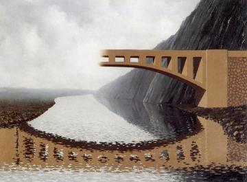 Le Pont D'heraclite Artwork by Rene Magritte