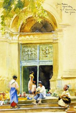 San Pedro, Manila Artwork by Rosina Emmet Sherwood