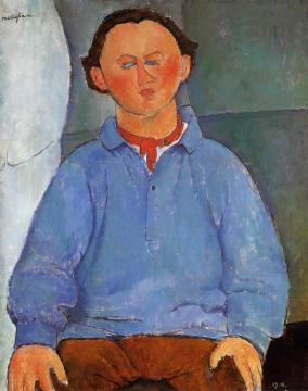 Portrait of Oscar Meistchaninoff Artwork by Amedeo Modigliani