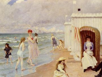 The Day at the Beach Artwork by Paul Gustave Fischer