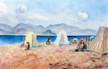 At the Beach Artwork by Henri Lebasque