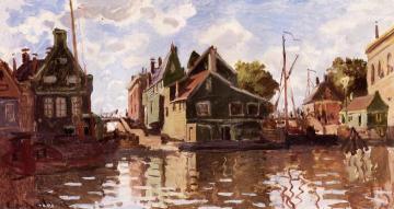 Canal in Zaandam Artwork by Claude Oscar Monet