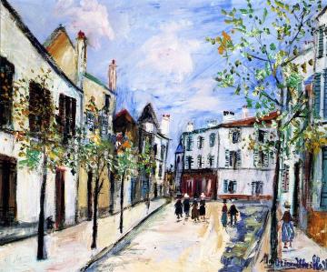 Street In Poissy Artwork by Maurice Utrillo