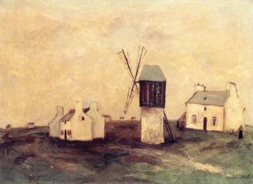 Windmill in Ouessant, Brittany Artwork by Maurice Utrillo