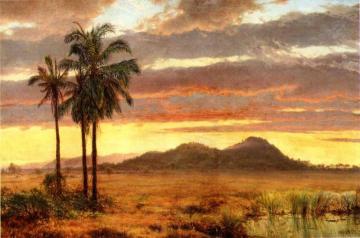 Tropical Landscape Artwork by Louis Remy Mignot