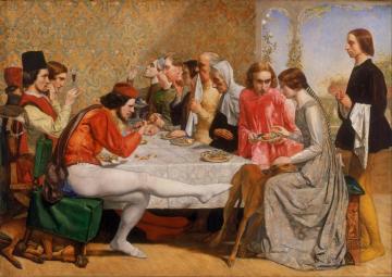 Lorenzo And Isabella Artwork by Sir John Everett Millais