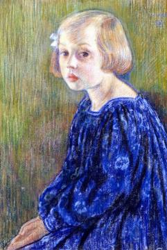 Portrait of Elizabeth van Rysselberghe Artwork by Theo van Rysselberghe