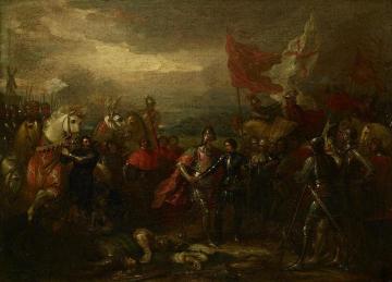 Edward Iii With The Black Prince After The Battle Of Crecy Artwork by Benjamin West