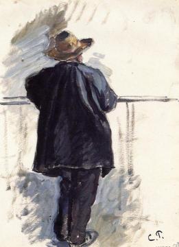 Man from Behind Artwork by Camille Pissarro