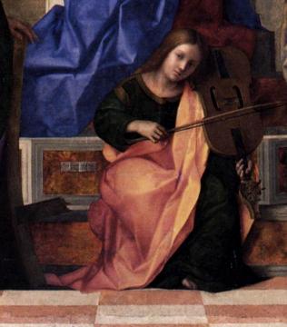 San Zaccaria Altarpiece (detail) Artwork by Giovanni Bellini