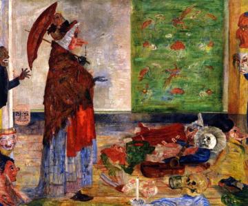 The Astonishment of the Mask Wouse Artwork by James Ensor