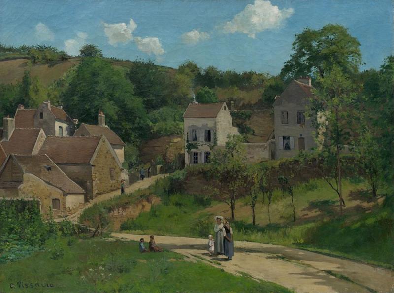 L'hermitage At Pontoise Artwork by Camille Pissarro