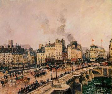 The Pont-Neuf Artwork by Camille Pissarro