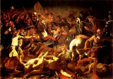 Battle of Gideon Against the Midianites Artwork by Nicolas Poussin